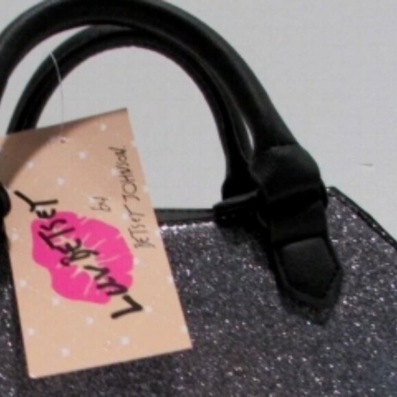 Luv Betsey Betsey Johnson Glittery Sparkle Bat Crossbody Handbag🆕⌚📦🏃💨🚚 - Picture 10 of 16